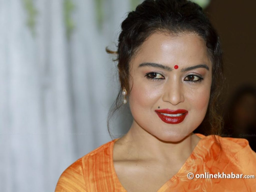 Rekha Thapa Number one in film candidate in politics 1200x900 1
