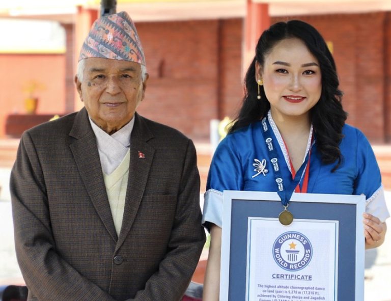 Ram Chandra Poudel and Chhiring Sherpa