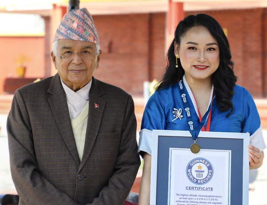 Ram Chandra Poudel and Chhiring Sherpa
