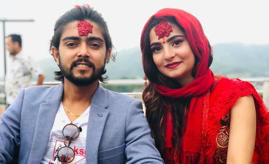 Nishan Bhattarai and Richa Neupane